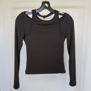 Petite Studio cotton black top in size XS